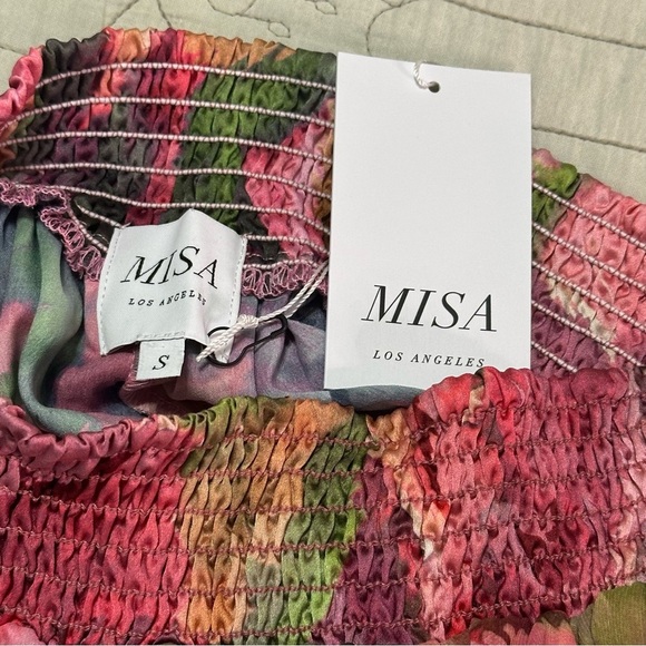 NEW Misa Los Angeles Sz S Pia Pants Wide Leg Elastic Waist - Picture 8 of 8